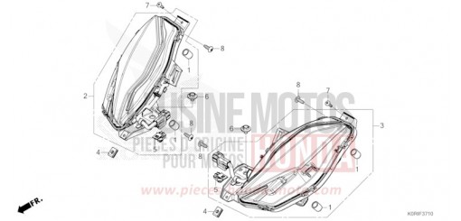 CLIGNOTANT AVANT SH125ADP de 2023